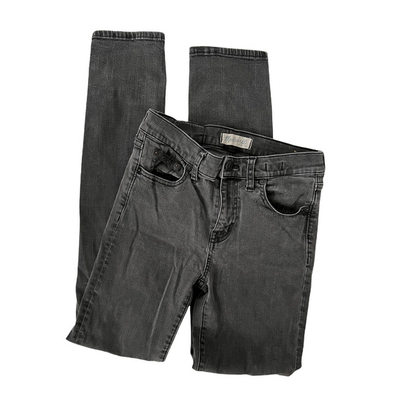 Madewell Womens Jeans ALLEY Straight Leg Denim Slim Fit Faded Black Size 27 - Picture 2 of 7